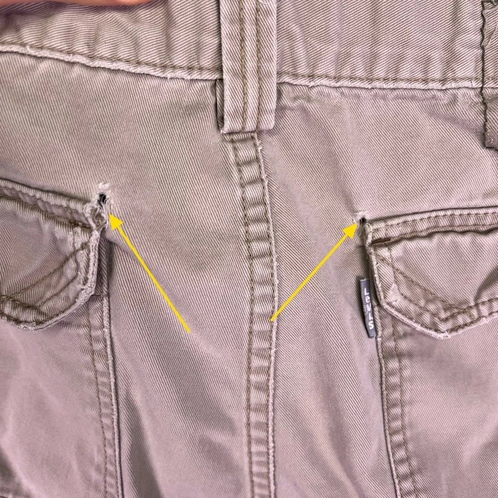 VTG Levis SilverTab Cargo Shorts Mens 38 Khaki Tan Relaxed Fit Tactical Workwear